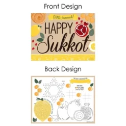Big Dot Of Happiness Sukkot - Paper Sukkah Coloring Sheets - Activity Placemats - Set Of 16 8 Big Dot Of Happiness Sukkot - Paper Sukkah Coloring Sheets - Activity Placemats - Set Of 16 -Aurora Party Sales GUEST d2e45f47 f37b 4c97 85bb 26f8e8579063