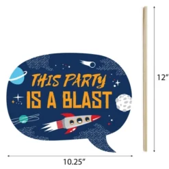 Big Dot Of Happiness Blast Off To Outer Space - Rocket Ship Baby Shower Or Birthday Party Photo Booth Props Kit - 20 Count -Aurora Party Sales GUEST d2f6ea5b bba6 42bc bed7 1fae3bca0375