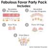 Big Dot Of Happiness Girl Little Pumpkin - Fall Birthday Party Or Baby Shower Favors And Cupcake Kit - Fabulous Favor Party Pack - 100 Pieces