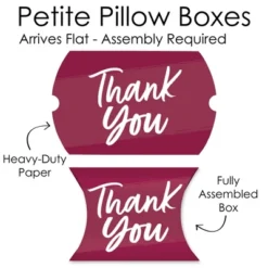 Big Dot Of Happiness Burgundy Elegantly Simple - Favor Gift Boxes - Guest Party Favors Petite Pillow Boxes - Set Of 20 9 Big Dot Of Happiness Burgundy Elegantly Simple - Favor Gift Boxes - Guest Party Favors Petite Pillow Boxes - Set Of 20 -Aurora Party Sales GUEST d4134de3 2a71 4bc0 9b5a 830d1a3495e5