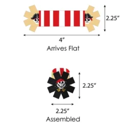 Big Dot Of Happiness Pirate Ship Adventures - Skull Birthday Party Paper Napkin Holder - Napkin Rings - Set Of 24 -Aurora Party Sales GUEST d41f6bf5 000a 46f5 a714 e8ab3dd3840e