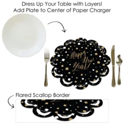 Big Dot Of Happiness New Year’s Eve - Gold - New Years Eve Party Round Table Decorations - Paper Chargers - Place Setting For 12 11 Big Dot Of Happiness New Year’s Eve - Gold - New Years Eve Party Round Table Decorations - Paper Chargers - Place Setting For 12 -Aurora Party Sales GUEST d429c45f f845 4538 a008 6ea58a3010e8