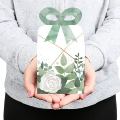 Big Dot Of Happiness Boho Botanical - Square Favor Gift Boxes - Greenery Party Bow Boxes - Set Of 12 -Aurora Party Sales GUEST d44fd8a5 d34f 428a 87ea 4213b7249764
