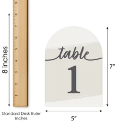 Big Dot Of Happiness Champagne Elegantly Simple - Wedding Receptions, Parties Or Events Double-Sided 5 X 7 Inches Cards - Table Numbers - 1-20 -Aurora Party Sales GUEST d4c50de3 fc3e 41e0 b33d 10cc93fc4bd6