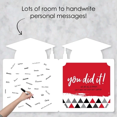 Big Dot Of Happiness Red Grad - Best Is Yet To Come - Red Grad Congratulations Giant Greeting Card - Big Shaped Jumborific Card 2 Big Dot Of Happiness Red Grad - Best Is Yet To Come - Red Grad Congratulations Giant Greeting Card - Big Shaped Jumborific Card - Image 2