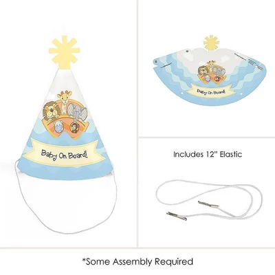Big Dot Of Happiness Noah's Ark - Mini Cone Baby Shower Or Birthday Party Hats - Small Little Party Hats - Set Of 8 3 Big Dot Of Happiness Noah's Ark - Mini Cone Baby Shower Or Birthday Party Hats - Small Little Party Hats - Set Of 8 - Image 3