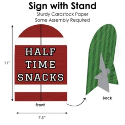 Big Dot Of Happiness End Zone - Football - DIY Baby Shower Or Birthday Party Concession Signs - Snack Bar Decorations Kit - 50 Pieces -Aurora Party Sales GUEST d5a742c3 f1dd 4501 bd41 a727345278ab