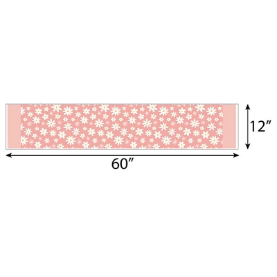 Big Dot Of Happiness Pink Daisy Flowers - Petite Floral Party Paper Table Runner - 12 X 60 Inches 2 Big Dot Of Happiness Pink Daisy Flowers - Petite Floral Party Paper Table Runner - 12 X 60 Inches - Image 2