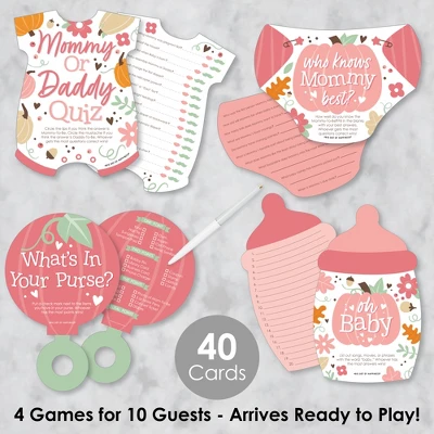 Big Dot Of Happiness Girl Little Pumpkin - 4 Fall Baby Shower Games - 10 Cards Each - Gamerific Bundle 1 Big Dot Of Happiness Girl Little Pumpkin - 4 Fall Baby Shower Games - 10 Cards Each - Gamerific Bundle