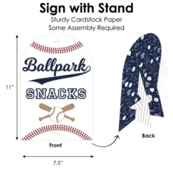 Big Dot Of Happiness Batter Up - Baseball - DIY Baby Shower Or Birthday Party Concession Signs - Snack Bar Decorations Kit - 50 Pieces -Aurora Party Sales GUEST d69f124f 7653 445c 8df9 5f428a528909