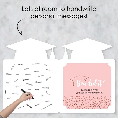 Big Dot Of Happiness Rose Gold Grad - Graduation Congratulations Giant Greeting Card - Big Shaped Jumborific Card 2 Big Dot Of Happiness Rose Gold Grad - Graduation Congratulations Giant Greeting Card - Big Shaped Jumborific Card - Image 2