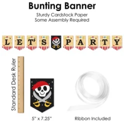 Big Dot Of Happiness Pirate Ship Adventures - Skull Birthday Party Supplies Decoration Kit - Decor Galore Party Pack - 51 Pieces -Aurora Party Sales GUEST d766a9ea b75e 4c4c a619 323c0d051aef