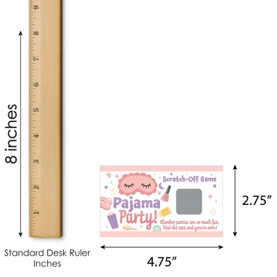 Big Dot Of Happiness Pajama Slumber Party - Girls Sleepover Birthday Party Game Scratch Off Cards - 22 Count 4 Big Dot Of Happiness Pajama Slumber Party - Girls Sleepover Birthday Party Game Scratch Off Cards - 22 Count - Image 4