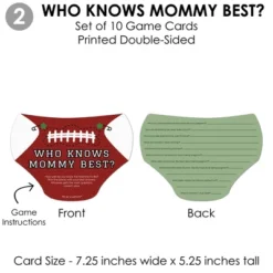 Big Dot Of Happiness End Zone - Football - 4 Baby Shower Games - 10 Cards Each - Gamerific Bundle 9 Big Dot Of Happiness End Zone - Football - 4 Baby Shower Games - 10 Cards Each - Gamerific Bundle -Aurora Party Sales GUEST d91ebdcb 6212 4d19 b741 862ac088e66f