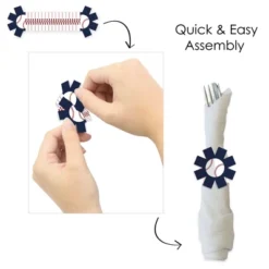 Big Dot Of Happiness Batter Up - Baseball - Baby Shower Or Birthday Party Paper Napkin Holder - Napkin Rings - Set Of 24 -Aurora Party Sales GUEST d935c207 0e42 4e7b bf3e 0e3c04ac6dfd