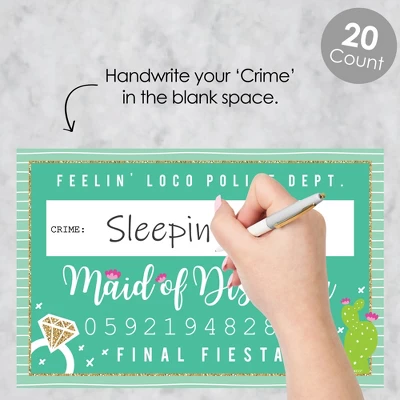 Big Dot Of Happiness Final Fiesta - Last Fiesta Bachelorette Party Mug Shots - Photo Booth Props Kit - 20 Count 1 Big Dot Of Happiness Final Fiesta - Last Fiesta Bachelorette Party Mug Shots - Photo Booth Props Kit - 20 Count