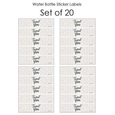 Big Dot Of Happiness Champagne Elegantly Simple - Guest Party Favors Water Bottle Sticker Labels - Set Of 20 2 Big Dot Of Happiness Champagne Elegantly Simple - Guest Party Favors Water Bottle Sticker Labels - Set Of 20 - Image 2