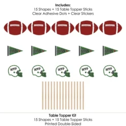 Big Dot Of Happiness End Zone - Football - Baby Shower Or Birthday Party Centerpiece Sticks - Table Toppers - Set Of 15 -Aurora Party Sales GUEST daa05b44 a39f 4583 a97b 54151a66b11e