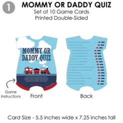 Big Dot Of Happiness Railroad Party Crossing - 4 Steam Train Baby Shower Games - 10 Cards Each - Gamerific Bundle -Aurora Party Sales GUEST daacc092 4eac 4488 98ae aca88c2fafdf