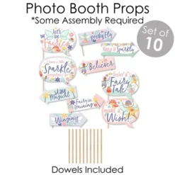 Big Dot Of Happiness Let's Be Fairies - Banner And Photo Booth Decorations - Fairy Garden Birthday Party Supplies Kit - Doterrific Bundle -Aurora Party Sales GUEST daee0bf5 1daf 4eb1 82af cd5ab09345dc