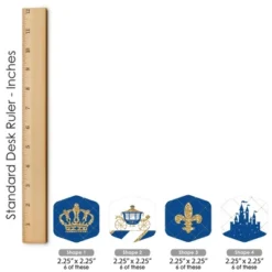 Big Dot Of Happiness Royal Prince Charming - Baby Shower Or Birthday Party Scavenger Hunt - 1 Stand And 48 Game Pieces - Hide And Find Game -Aurora Party Sales GUEST db87d0a1 8480 4a21 8604 1ed98a5aca5c