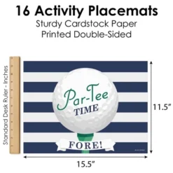 Big Dot Of Happiness Par-Tee Time - Golf - Paper Birthday Party Coloring Sheets - Activity Placemats - Set Of 16 -Aurora Party Sales GUEST dc04f4bc 38a2 496c a27d e152c29fc96b