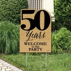 Big Dot Of Happiness We Still Do - 50th Wedding Anniversary - Party Decorations - Anniversary Party Welcome Yard Sign
