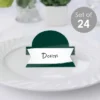 Big Dot Of Happiness Emerald Elegantly Simple - Guest Party Favors Tent Buffet Card - Table Setting Name Place Cards - Set Of 24