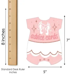 Big Dot Of Happiness Tutu Cute Ballerina - Baby Bodysuit Wish Card Ballet Baby Shower Activities - Shaped Advice Cards Game - Set Of 20 -Aurora Party Sales GUEST dd5c4c7a 0a8e 4b79 baeb fc913e2cd692