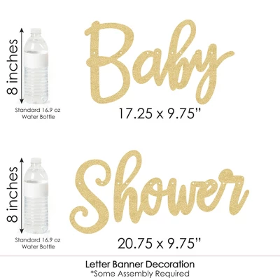 Big Dot Of Happiness Boho Botanical Baby - Greenery Letter Decoration - 36 Banner Cutouts And No-Mess Real Gold Glitter Welcome Baby Banner Letters 5 Big Dot Of Happiness Boho Botanical Baby - Greenery Letter Decoration - 36 Banner Cutouts And No-Mess Real Gold Glitter Welcome Baby Banner Letters - Image 5