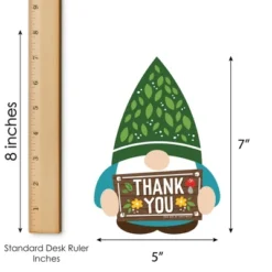 Big Dot Of Happiness Garden Gnomes - Shaped Thank You Cards - Forest Gnome Party Thank You Note Cards With Envelopes - Set Of 12 -Aurora Party Sales GUEST ddb91f4e 7169 4b40 aa91 31441f475b4e