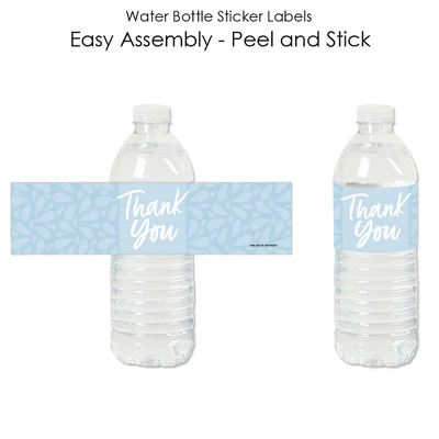 Big Dot Of Happiness Dusty Blue Elegantly Simple - Guest Party Favors Water Bottle Sticker Labels - Set Of 20 1 Big Dot Of Happiness Dusty Blue Elegantly Simple - Guest Party Favors Water Bottle Sticker Labels - Set Of 20