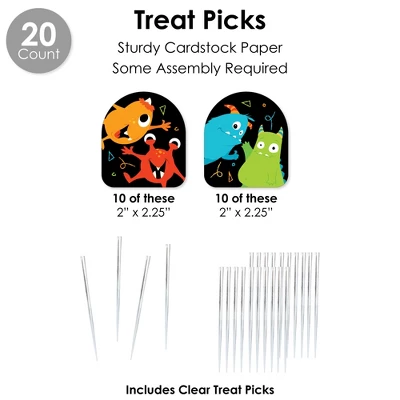 Big Dot Of Happiness Monster Bash - Little Monster Birthday Party Or Baby Shower Favors And Cupcake Kit - Fabulous Favor Party Pack - 100 Pieces 4 Big Dot Of Happiness Monster Bash - Little Monster Birthday Party Or Baby Shower Favors And Cupcake Kit - Fabulous Favor Party Pack - 100 Pieces - Image 4