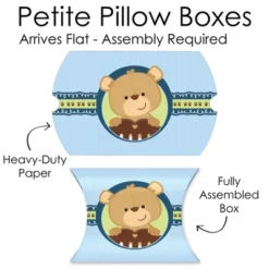 Big Dot Of Happiness Baby Boy Teddy Bear - Favor Gift Boxes - Baby Shower Petite Pillow Boxes - Set Of 20 -Aurora Party Sales GUEST de578bc4 6232 47a8 a462 637f6ce3de19