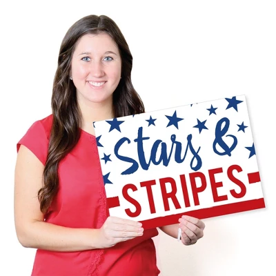 Big Dot Of Happiness Stars & Stripes - Party Table Decorations - Memorial Day, 4th Of July And Labor Day Patriotic Party Placemats - Set Of 16 4 Big Dot Of Happiness Stars & Stripes - Party Table Decorations - Memorial Day, 4th Of July And Labor Day Patriotic Party Placemats - Set Of 16 - Image 4