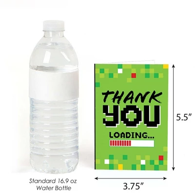 Big Dot Of Happiness Game Zone - Pixel Video Game Party Or Birthday Party Thank You Cards (8 Count) 2 Big Dot Of Happiness Game Zone - Pixel Video Game Party Or Birthday Party Thank You Cards (8 Count) - Image 2