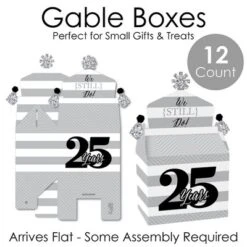 Big Dot Of Happiness We Still Do - 25th Wedding Anniversary - Treat Box Party Favors - Anniversary Party Goodie Gable Boxes - Set Of 12 9 Big Dot Of Happiness We Still Do - 25th Wedding Anniversary - Treat Box Party Favors - Anniversary Party Goodie Gable Boxes - Set Of 12 -Aurora Party Sales GUEST de6efab3 1d52 4a09 a51d 41c7a14fa971