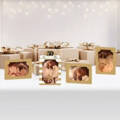 Big Dot Of Happiness We Still Do - 50th Wedding Anniversary - Anniversary Party 4x6 Picture Display - Paper Photo Frames - Set Of 12 -Aurora Party Sales GUEST de76d0c8 d514 4d6e 8f73 01445105ddfa