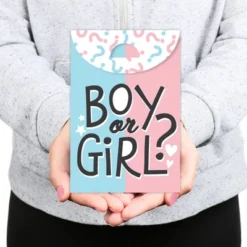 Big Dot Of Happiness Baby Gender Reveal - Team Boy Or Girl Gift Favor Bags - Party Goodie Boxes - Set Of 12 -Aurora Party Sales GUEST dee0084b 2938 47db 932c 604f243b5256