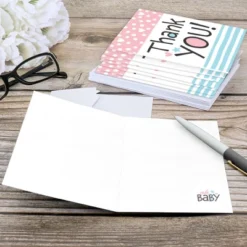 Big Dot Of Happiness Baby Gender Reveal - Team Boy Or Girl Party Thank You Cards (8 Count) -Aurora Party Sales GUEST def7d7bf 36d1 4d96 9dbb 05be3bd1206f