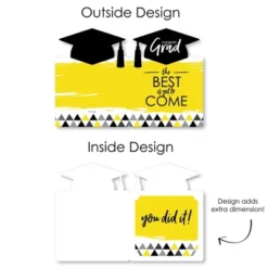 Big Dot Of Happiness Yellow Grad - Best Is Yet To Come - Grad Congratulations Giant Greeting Card - Big Shaped Jumborific Card -Aurora Party Sales GUEST e0ecbded 527a 4510 be2b 47047667bde2