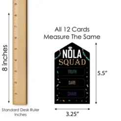 Big Dot Of Happiness NOLA Bride Squad - New Orleans Bachelorette Party Game Pickle Cards - Truth, Dare, Share Pull Tabs - Set Of 12 -Aurora Party Sales GUEST e0fd4486 c142 4ae0 a685 8d8a7495032b