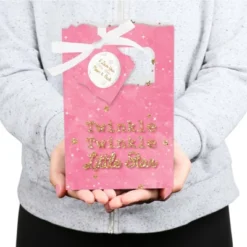 Big Dot Of Happiness Pink Twinkle Twinkle Little Star - Baby Shower Or Birthday Party Favor Boxes - Set Of 12 -Aurora Party Sales GUEST e1213493 82c4 494c 912c 89690acda24e