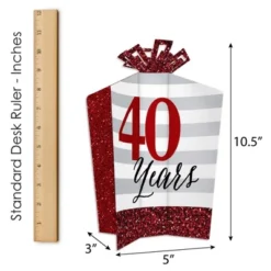 Big Dot Of Happiness We Still Do - 40th Wedding Anniversary - Table Decorations - Anniversary Party Fold And Flare Centerpieces - 10 Count -Aurora Party Sales GUEST e18b8f93 13a4 4035 a5b8 e90258e1f15a