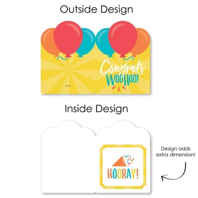 Big Dot Of Happiness Congrats - Congratulations Giant Greeting Card - Big Shaped Jumborific Card 4 Big Dot Of Happiness Congrats - Congratulations Giant Greeting Card - Big Shaped Jumborific Card - Image 4