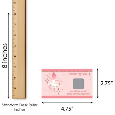 Big Dot Of Happiness Tutu Cute Ballerina - Ballet Birthday Party Or Baby Shower Game Scratch Off Cards - 22 Count 4 Big Dot Of Happiness Tutu Cute Ballerina - Ballet Birthday Party Or Baby Shower Game Scratch Off Cards - 22 Count - Image 4