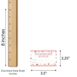 Big Dot Of Happiness 1st Birthday Little Miss Onederful - How Many Candies Girl First Birthday Party Game - 1 Stand And 40 Cards - Candy Guessing Game -Aurora Party Sales GUEST e239647b 76a3 4240 a8f3 b7788e948a88