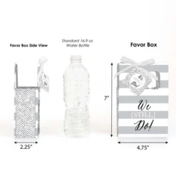 Big Dot Of Happiness We Still Do - Wedding Anniversary Party Favor Boxes - Set Of 12