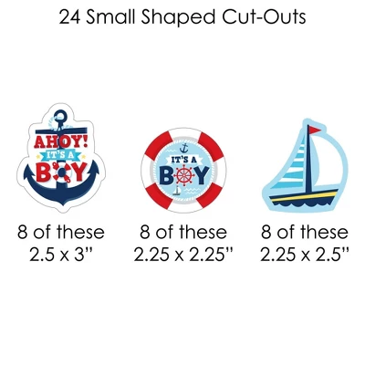 Big Dot Of Happiness Ahoy It's A Boy - Nautical Baby Shower DIY Decorations - Clothespin Garland Banner - 44 Pieces 4 Big Dot Of Happiness Ahoy It's A Boy - Nautical Baby Shower DIY Decorations - Clothespin Garland Banner - 44 Pieces - Image 4