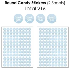 Big Dot Of Happiness Dusty Blue Elegantly Simple - Guest Party Favors Candy Favor Sticker Kit - 304 Pieces -Aurora Party Sales GUEST e2eb9736 88fc 41a8 9d00 41138fad5919